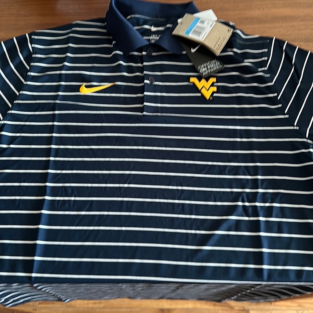 Brand new Nike WVU polo